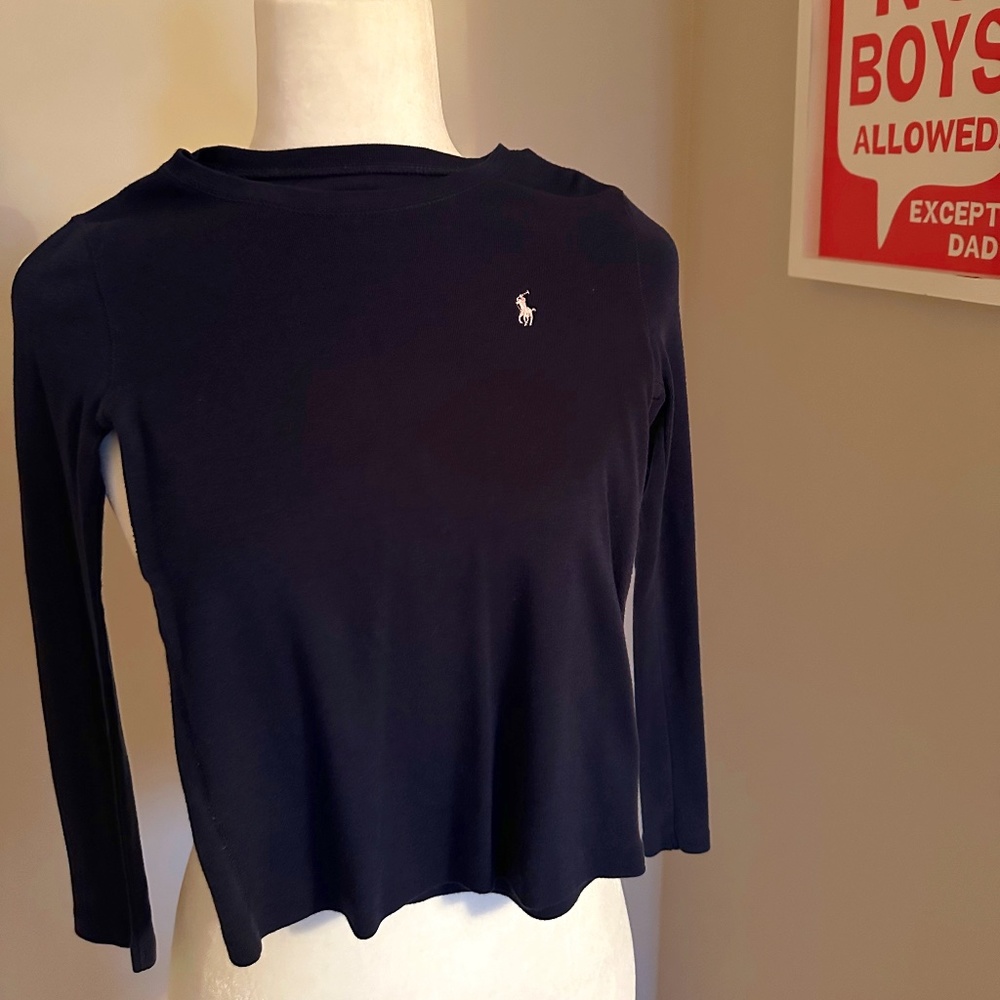 Girl’s Polo Ralph Lauren Pullover Shirt Blue 6X
